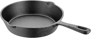 Judge Speciality Cookware JST10 Skillet Solid Cast Iron Frying Pan 18cm, Induction Ready, Oven Safe, Gift Boxed - 5 Year Guarantee