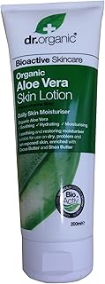 Dr. Organic. Organic Aloe Vera Skin Lotion for Burns, Vitamins Treatment. 200ml. WE SHIP WORLDWIDE