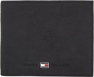 Tommy Hilfiger Johnson Wallet - 100% Pure Leather - Built-In Card Holder - Designer Wallets for Men - Tommy Hilfiger Mens Accessories