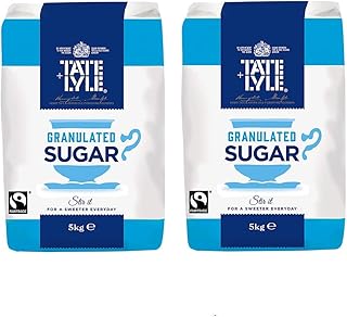 Tate & Lyle Fairtrade Granulated Pure Cane Sugar (1Kg) - Pack of 2