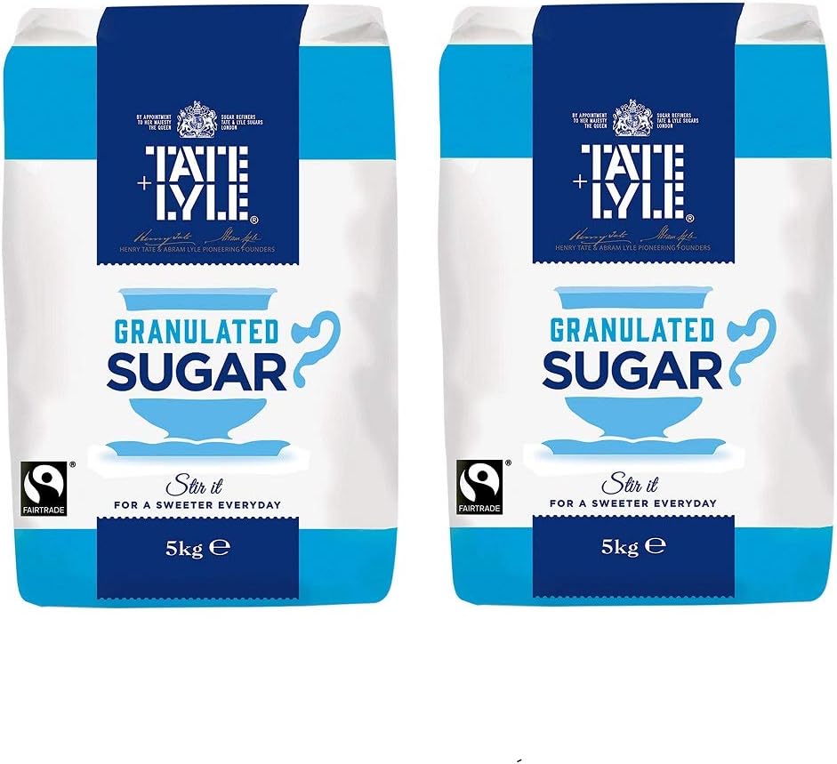 Tate & Lyle Fairtrade Granulated Pure Cane Sugar (1Kg) - Pack of 2-0