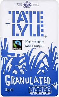 Tate & Lyle Fairtrade Granulated Pure Cane Sugar (1Kg) - Pack of 6