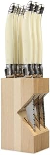 LAGUIOLE 6pc Steak Knife Set in Block (Ivory)