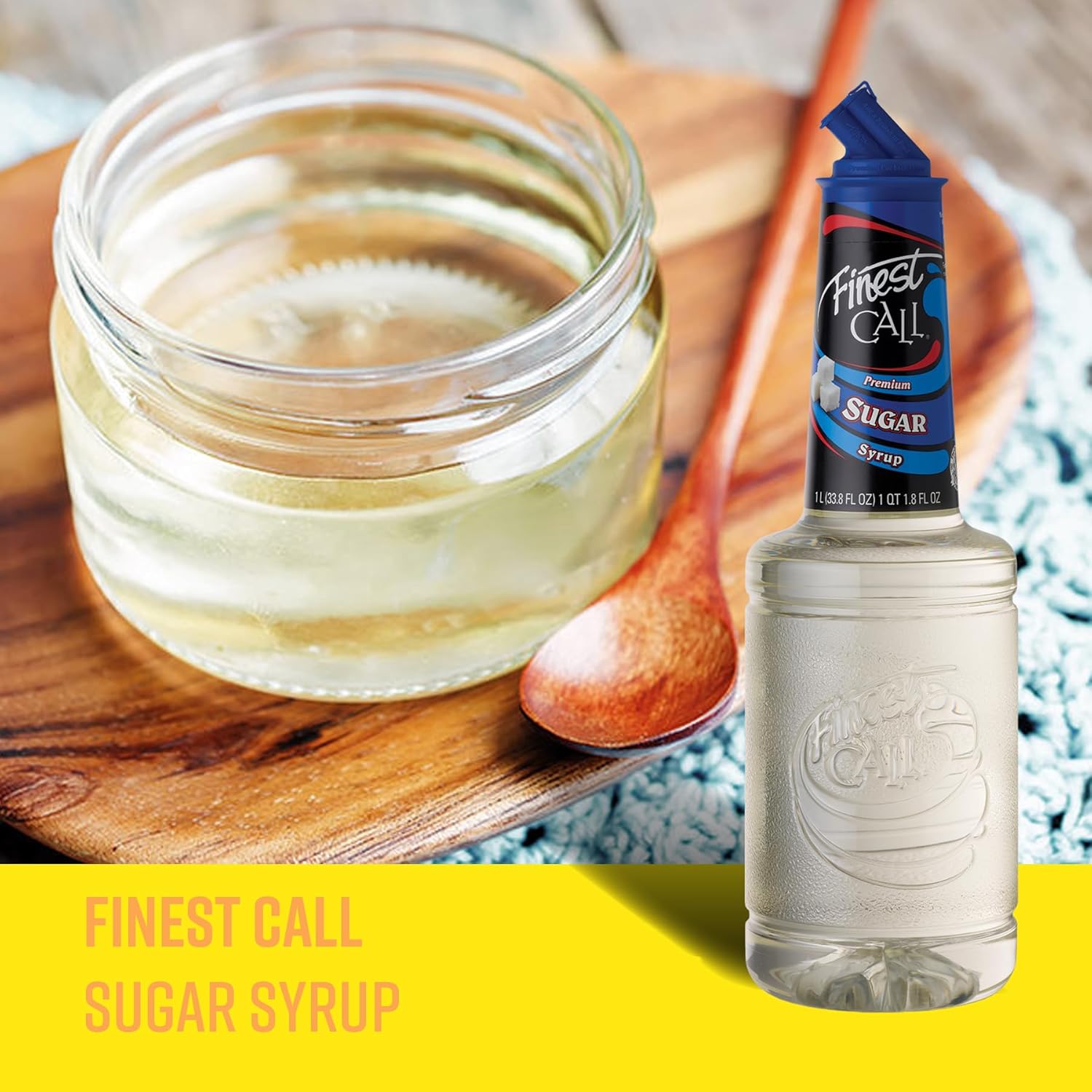 Finest Call Sugar Syrup, Premium Bar Essential, for Home Cocktail Making, 1 Litre-5