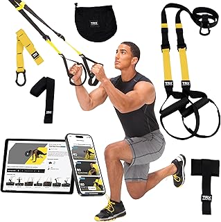 TRX PRO3 Suspension Trainer System, Design & Durability for Cross-Training, Weight Training, HIIT Training & Cardio, Includes 3 Anchor Solutions for Indoor & Outdoor Home Gyms