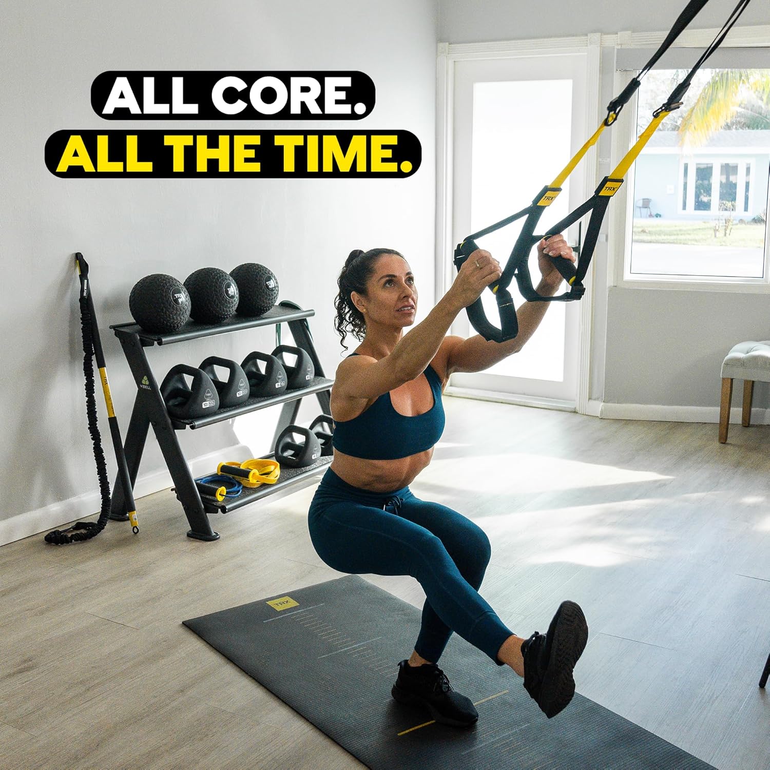 TRX PRO3 Suspension Trainer System, Design & Durability for Cross-Training, Weight Training, HIIT Training & Cardio, Includes 3 Anchor Solutions for Indoor & Outdoor Home Gyms-7