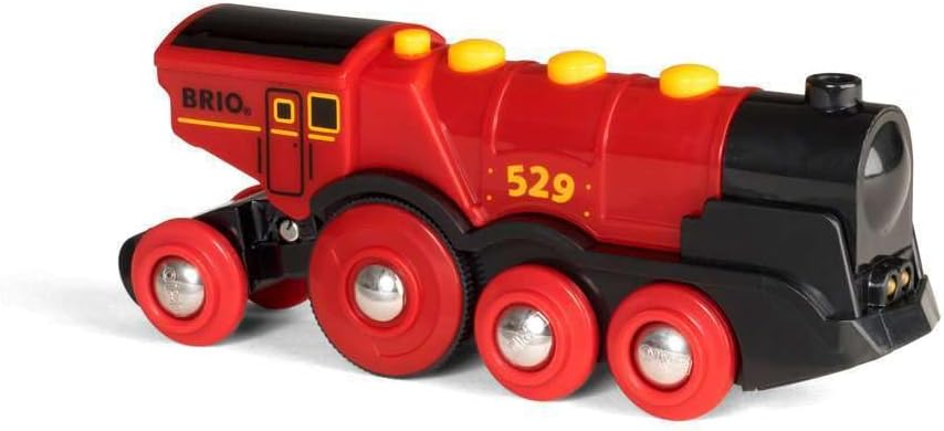 BRIO World Mighty Red Locomotive Battery Powered Toy Train for Kids Age 3 Years Up - Railway Set Accessories & Add Ons-2