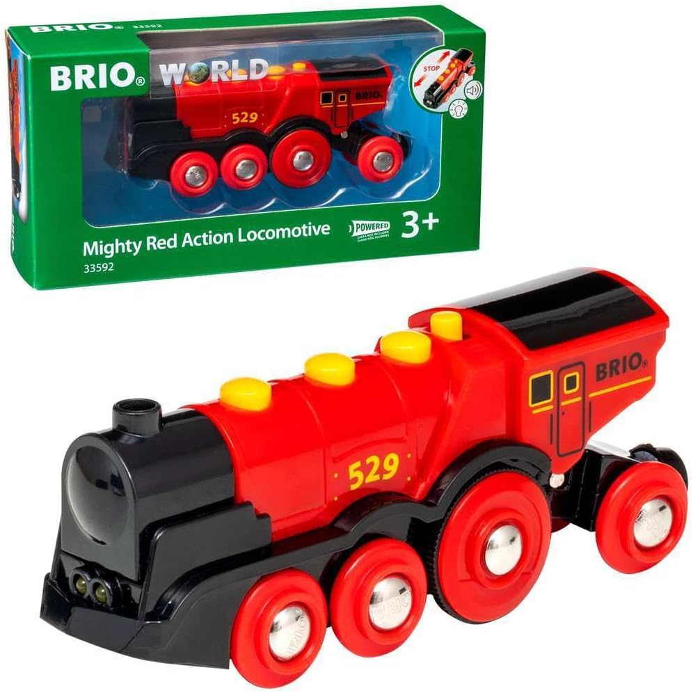 BRIO World Mighty Red Locomotive Battery Powered Toy Train for Kids Age 3 Years Up - Railway Set Accessories & Add Ons-3