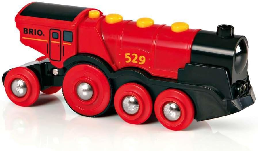 BRIO World Mighty Red Locomotive Battery Powered Toy Train for Kids Age 3 Years Up - Railway Set Accessories & Add Ons-4