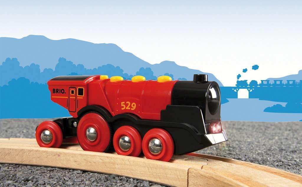 BRIO World Mighty Red Locomotive Battery Powered Toy Train for Kids Age 3 Years Up - Railway Set Accessories & Add Ons-5