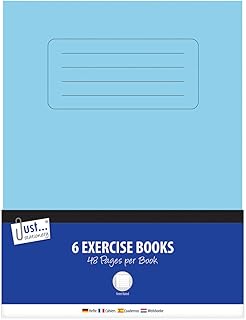 Just stationery 48 Page Exercise Books (Pack of 6) 3248