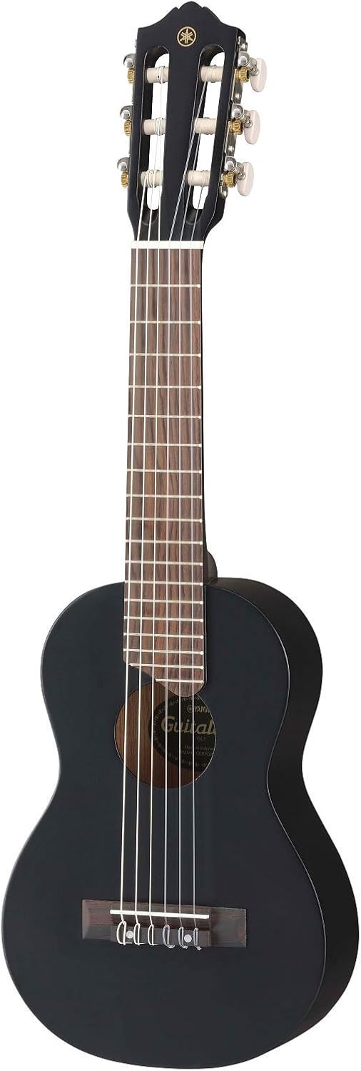 Yamaha Acoustic Guitalele, GL1 – A Hybrid Between Guitar and Ukulele (70 cm) with 6 Strings (3 Nylon/3 Metal Wound, Commonly Known as a Nylon String Set) and Fitted Yamaha Gigbag – Black-0