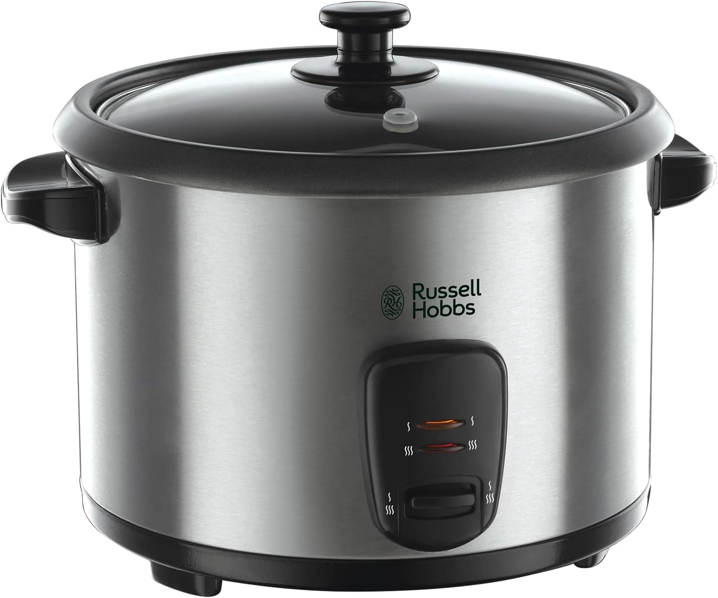 Russell Hobbs Electric Rice Cooker & Steamer - 1.8L (10 cup) Keep warm function, Removable non stick bowl, Easy to clean, Steamer basket, measuring cup & spoon inc, Energy saving, 700W, 19750-0