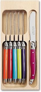 Laguiole 6pc Butter Knife Set In Tray (Wild Flowers)