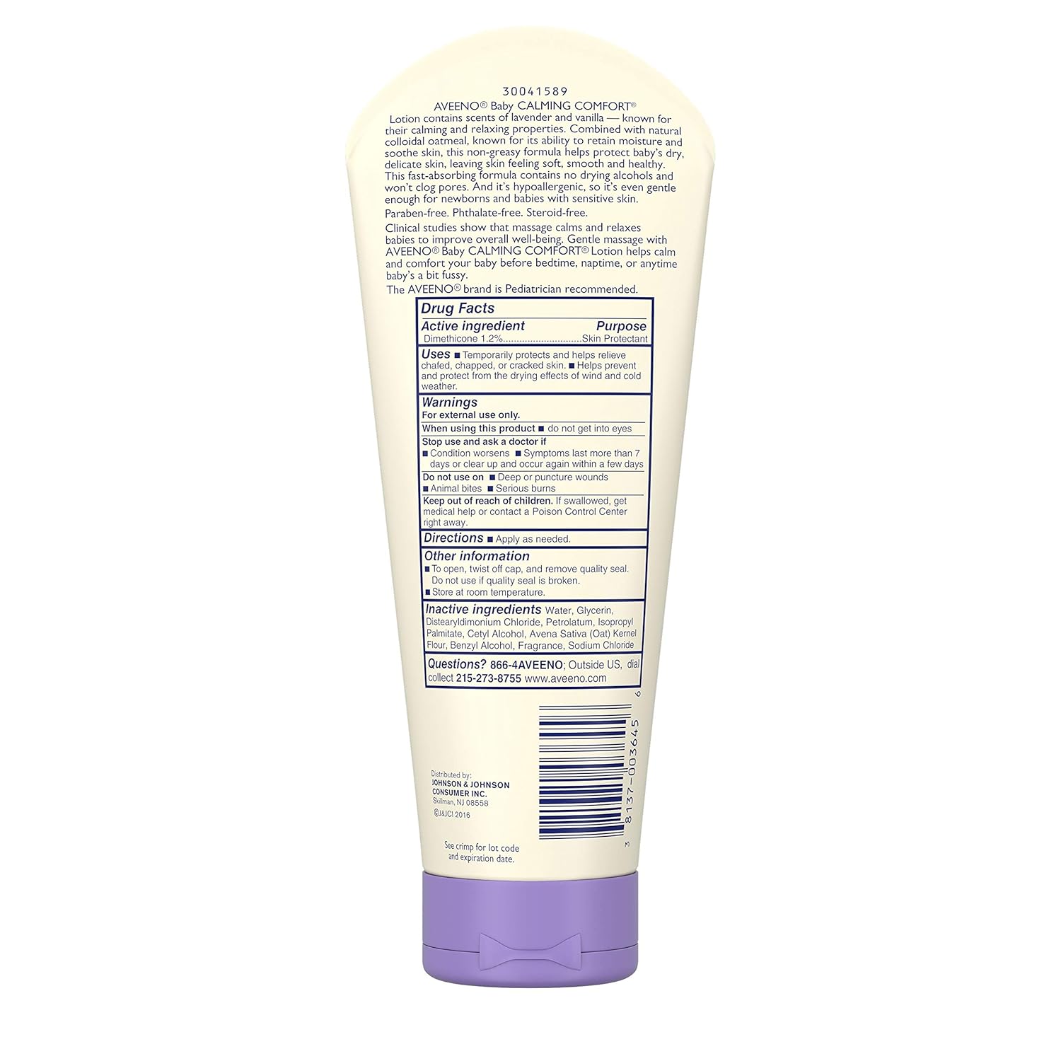 Aveeno Baby Calming Comfort Lotion, Lavender/Vanilla-5