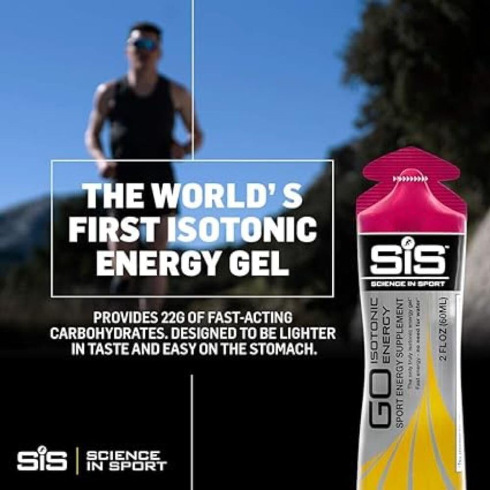 Science in Sport| Go Isotonic Energy Gel| High Carbohydrate| Improves Performance| Low Sugar |Vegan| Consume Directly from Packaging| Pack of 6| 60ml| Lemon & Lime Flavoured-4