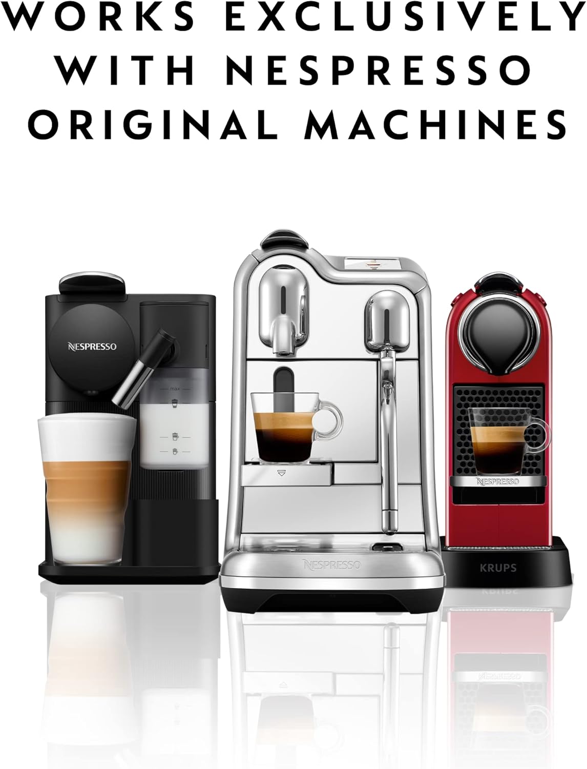 Nespresso Original Coffee Pods, 50 Mixed Pack - 10 Volluto, 10 Roma, 10 Cosi, 10 Vivalto and 10 Arpeggio Capsules for Nespresso Machines. Make Espressos, Cappuccino and Macchiato. Recyclable Pods-6