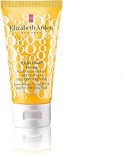 Elizabeth Arden Eight Hour Cream Sun Defense Face Cream SPF50 PA+++, 50ml, High SPF Factor, Broad Spectrum UVA UVB Sunscreen for Face and Body