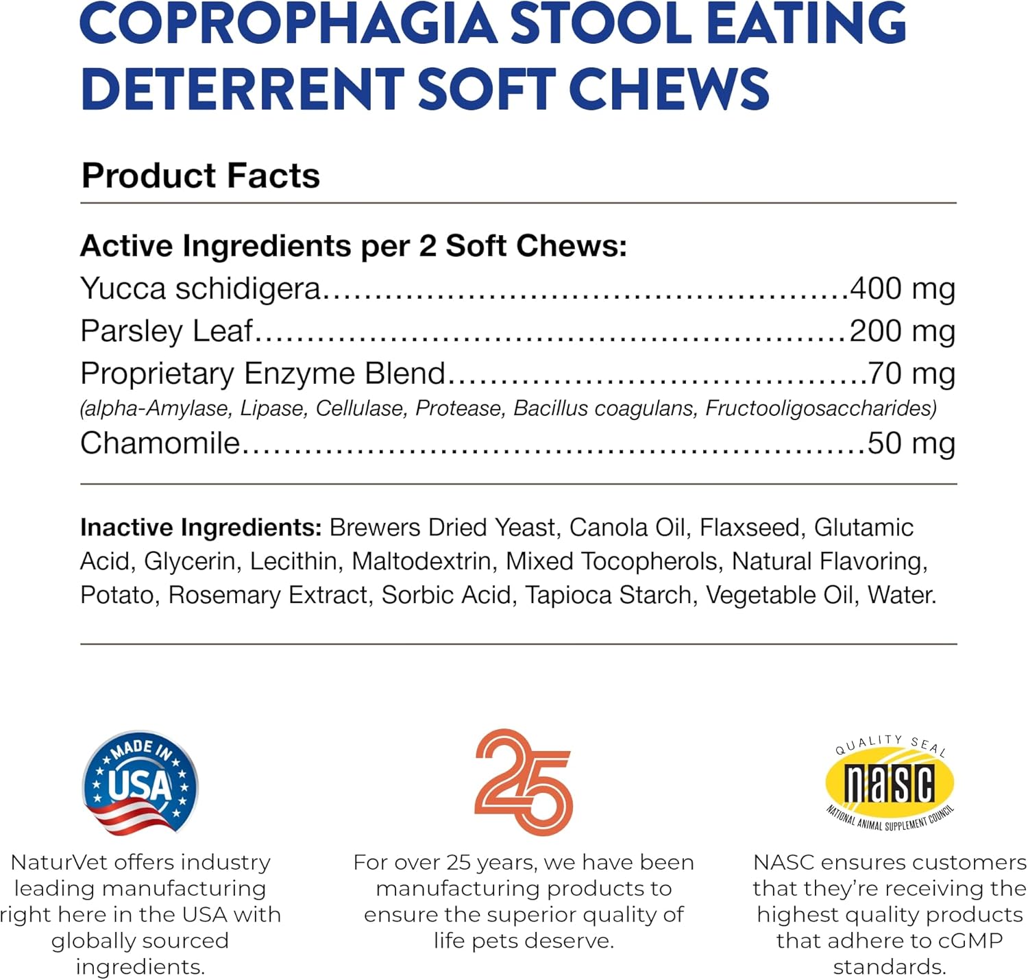 NaturVet – Coprophagia Stool Eating Deterrent – Deters Dogs from Consuming Stool – No Poop Eating for Dogs - Enhanced with Breath Aid Freshener, Enzymes & Probiotics – 130 Soft Chews-7