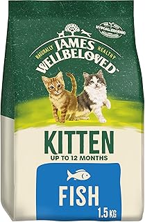 James Wellbeloved Junior Fish 1.5 kg Bag, Hypoallergenic Kitten Dry Cat Food