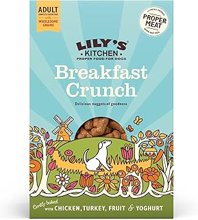 Lily's Kitchen Proper Food for Dogs Breakfast Crunch Chicken with Turkey, Fruit & Yoghurt, 800g