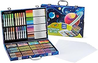 CRAYOLA Inspiration Art Case - 140 Pieces of Colouring Fun! | Includes Crayons, Markers, Pencils & Paper | Ideal for Kids Aged 5+