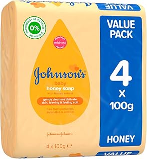 Johnson's Baby Soap with Honey, 100 g, Pack of 4