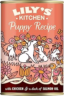 Lily's Kitchen Natural Puppy Wet Dog Food Tins Chicken Grain-Free Recipe 6 x 400g