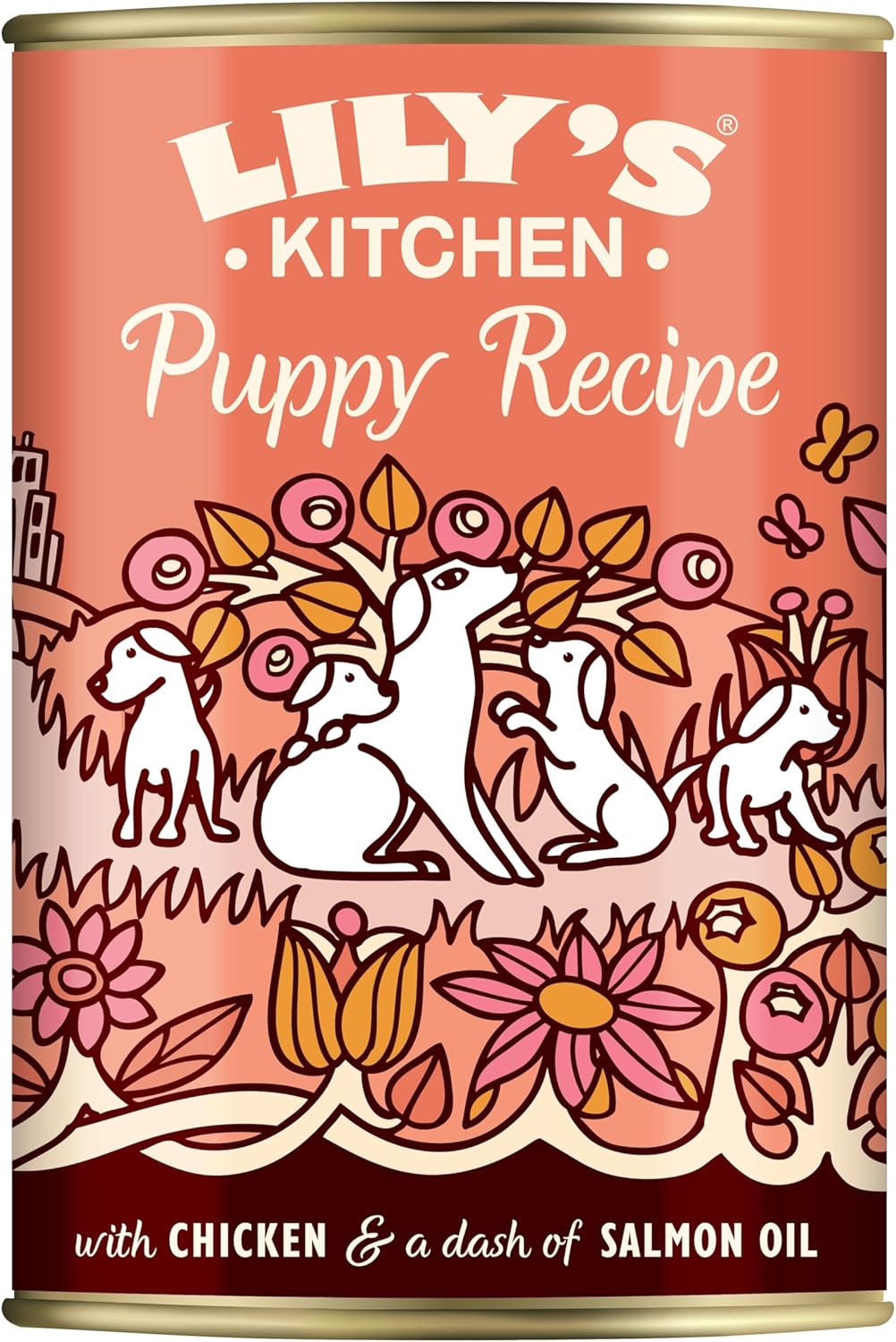 Lily's Kitchen Natural Puppy Wet Dog Food Tins Chicken Grain-Free Recipe 6 x 400g-0