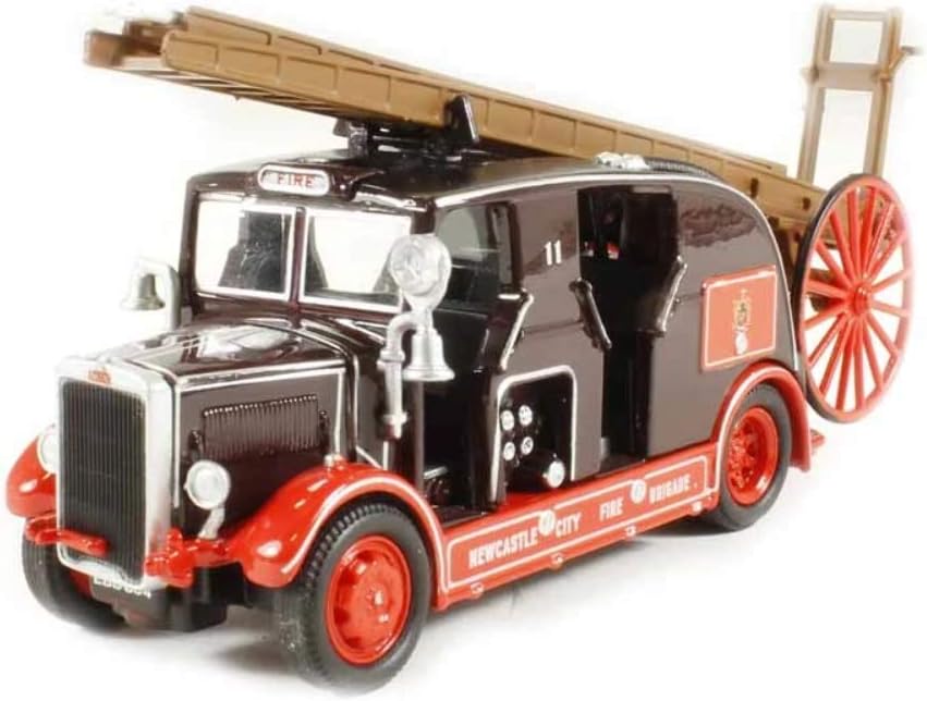 Oxford Diecast 76LC001 Leyland Cub FK7 Newcastle City Fire Brigade-1