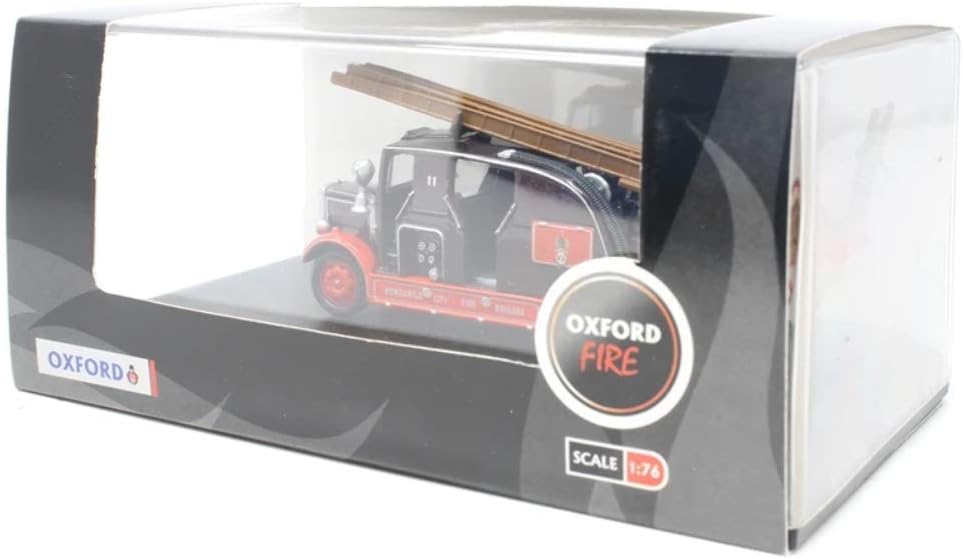 Oxford Diecast 76LC001 Leyland Cub FK7 Newcastle City Fire Brigade-5