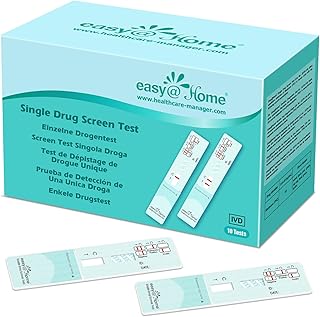 Cannabis Marijuana THC Urine Drug Tests Kit Single Panel Easy@Home - 10 Pack