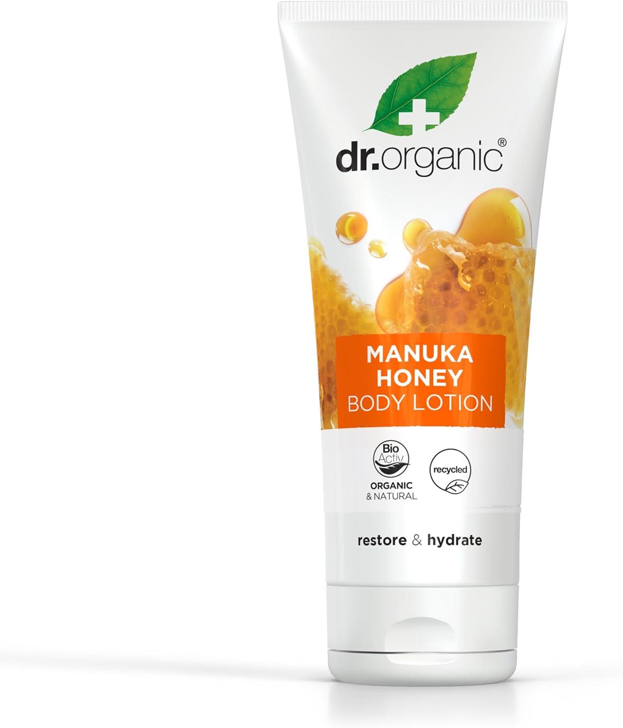 Dr Organic Manuka Honey Lotion, Moisturising, Dry Skin, Mens, Womens, Natural, Vegetarian, Cruelty-Free, Paraben & SLS-Free, Recycled & Recyclable, Organic, 200ml, Packaging may vary-0