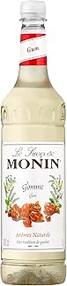 MONIN Premium Gum Syrup 1L for Cocktails and Mocktails. Vegan-Friendly, Allergen-Free, 100% Natural Flavours and Colourings