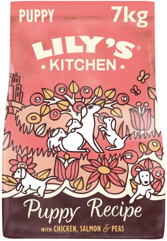 Lily's Kitchen Made with Natural Ingredients Puppy Dry Dog Food Chicken, Salmon & Peas Grain-Free Recipe 7kg-0