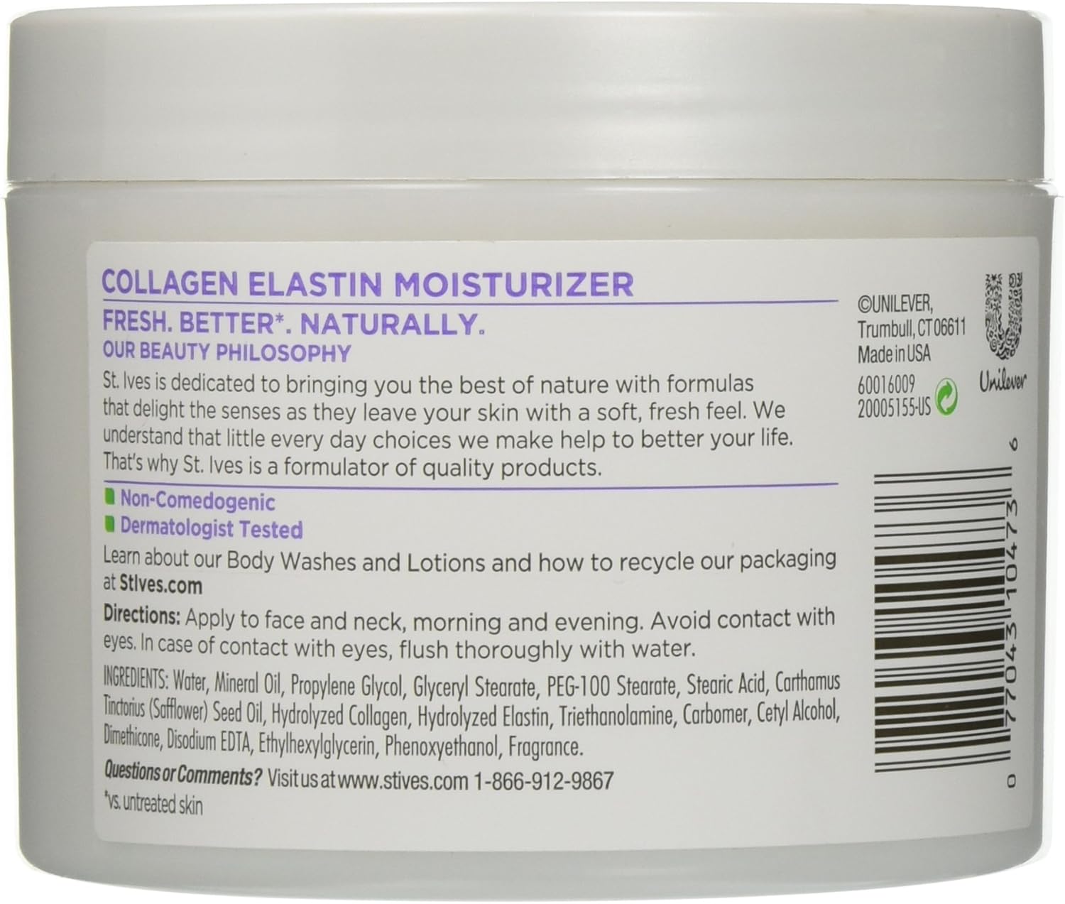 St Ives Collagen Elastin Face Moisturizer Timeless Skin 10 oz. Jar (3-Pack)-1