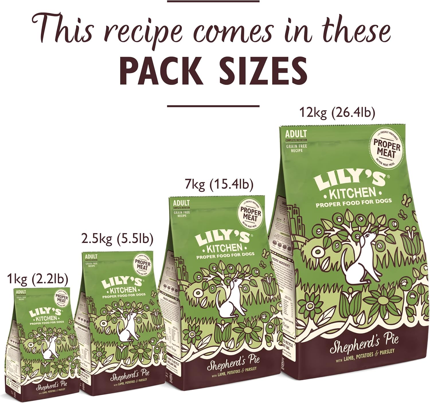 Lily’s Kitchen Made with Natural Ingredients Adult Dry Dog Food Shepherd’s Pie Balanced Recipe 2kg Bag-6