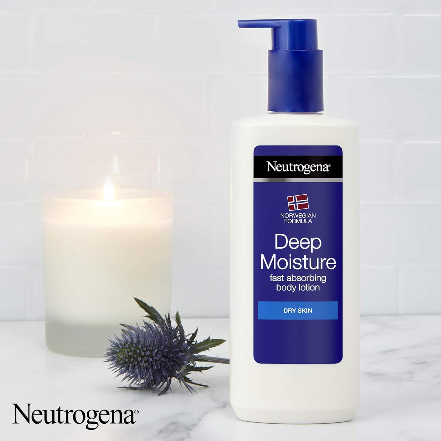 Neutrogena Norwegian Formula Deep Moisture Fast-Absorbing Body Lotion (1x 400ml), Non-Greasy Body Moisturiser for Dry Skin with 10% Glycerine and Pro-Ceramide Technology, Provides 72-Hour Moisturisation-6