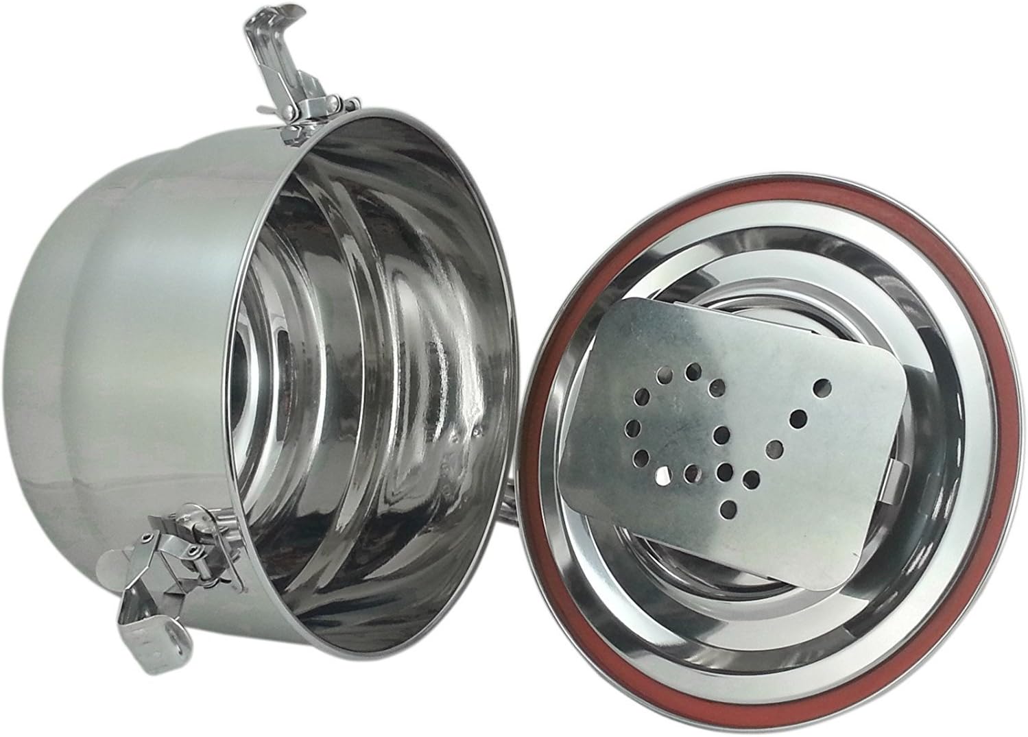 CVault Stainless Steel Airtight Storage Humidity Container in Small w/Humidity Pack-1