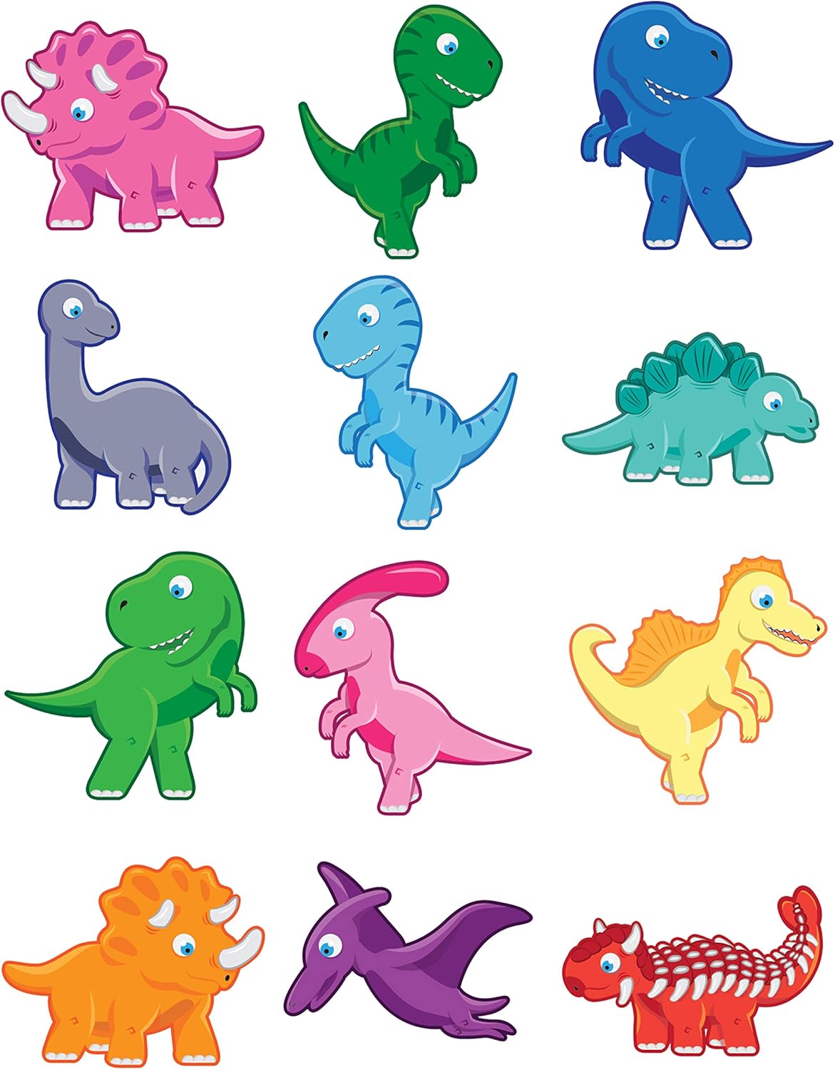 Henbrandt 12 x Dinosaur Temporary Tattoos for Children Kids - Great for Party Bags-0