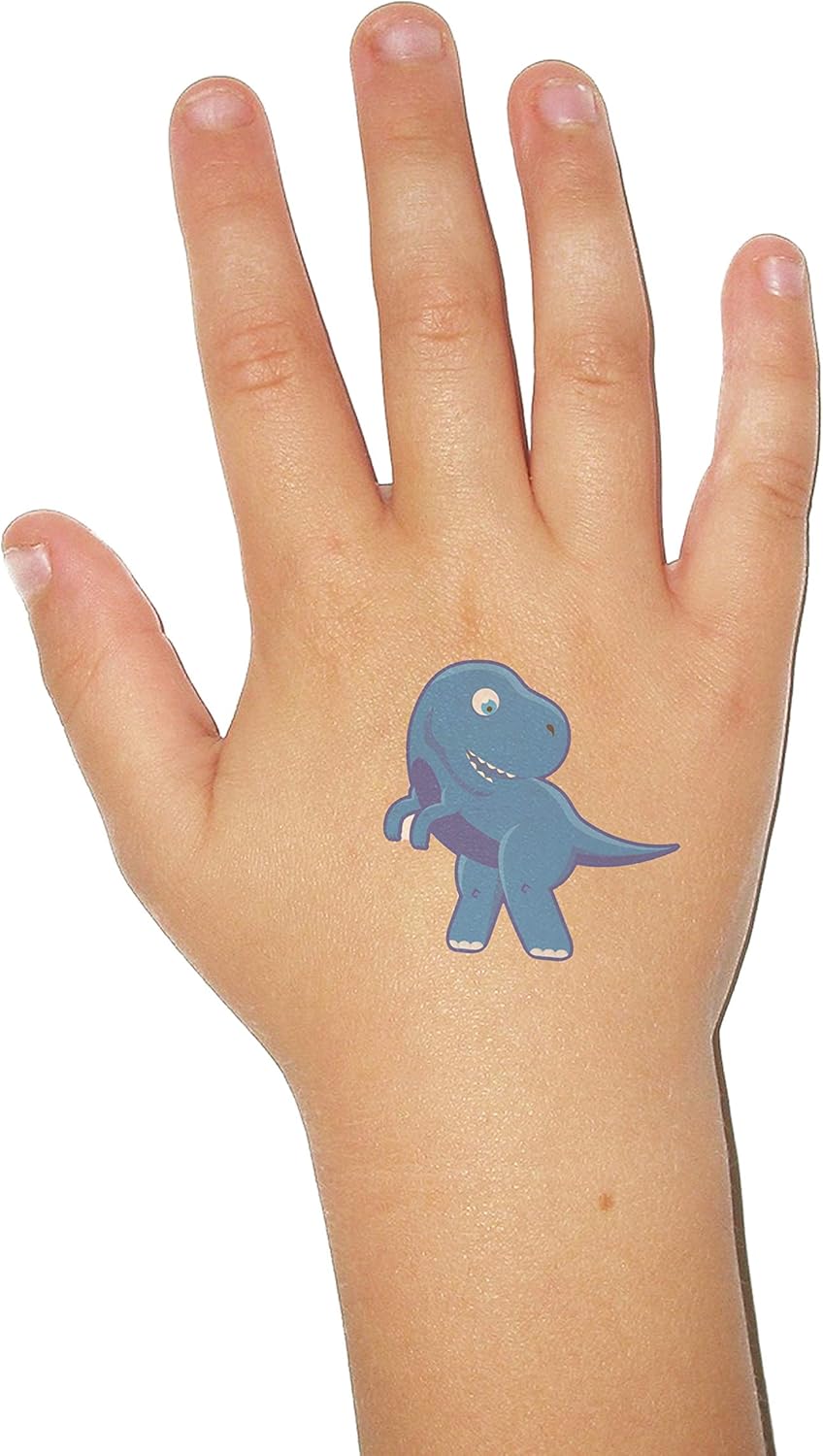 Henbrandt 12 x Dinosaur Temporary Tattoos for Children Kids - Great for Party Bags-2