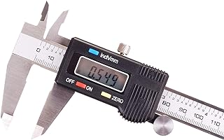 AKORD 150mm (6 Inch) High Precision Steel Electronic Digital Caliper Vernier Gauge with Large LCD Screen Micrometer + Hard Packing Case