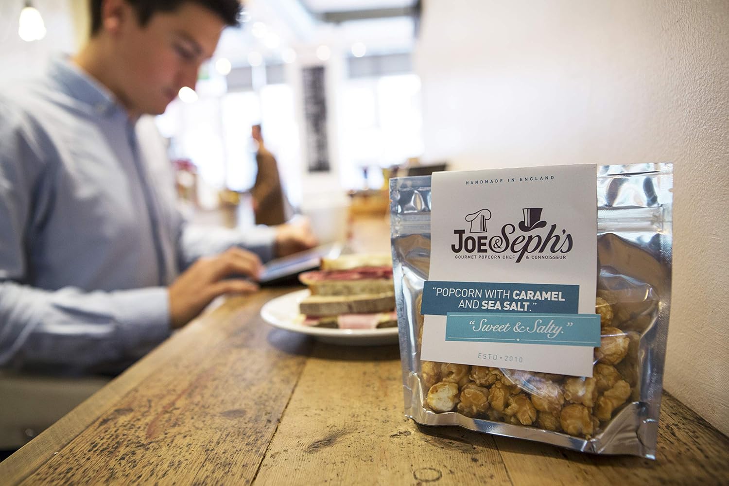 Joe & Seph's Salted Caramel Popcorn Snack | Handmade in UK | Suitable for Vegetarians | Gluten Free | Air-popped | On the go snack , 30 g-3