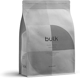 Bulk Pure Whey Protein Isolate, Protein Powder Shake, Banana, 1 kg, Packaging May Vary