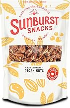 Sunburst Raw Whole Mammoth Pecan Nuts, GMO Free, Resealable & Recyclable Pouch, 500g