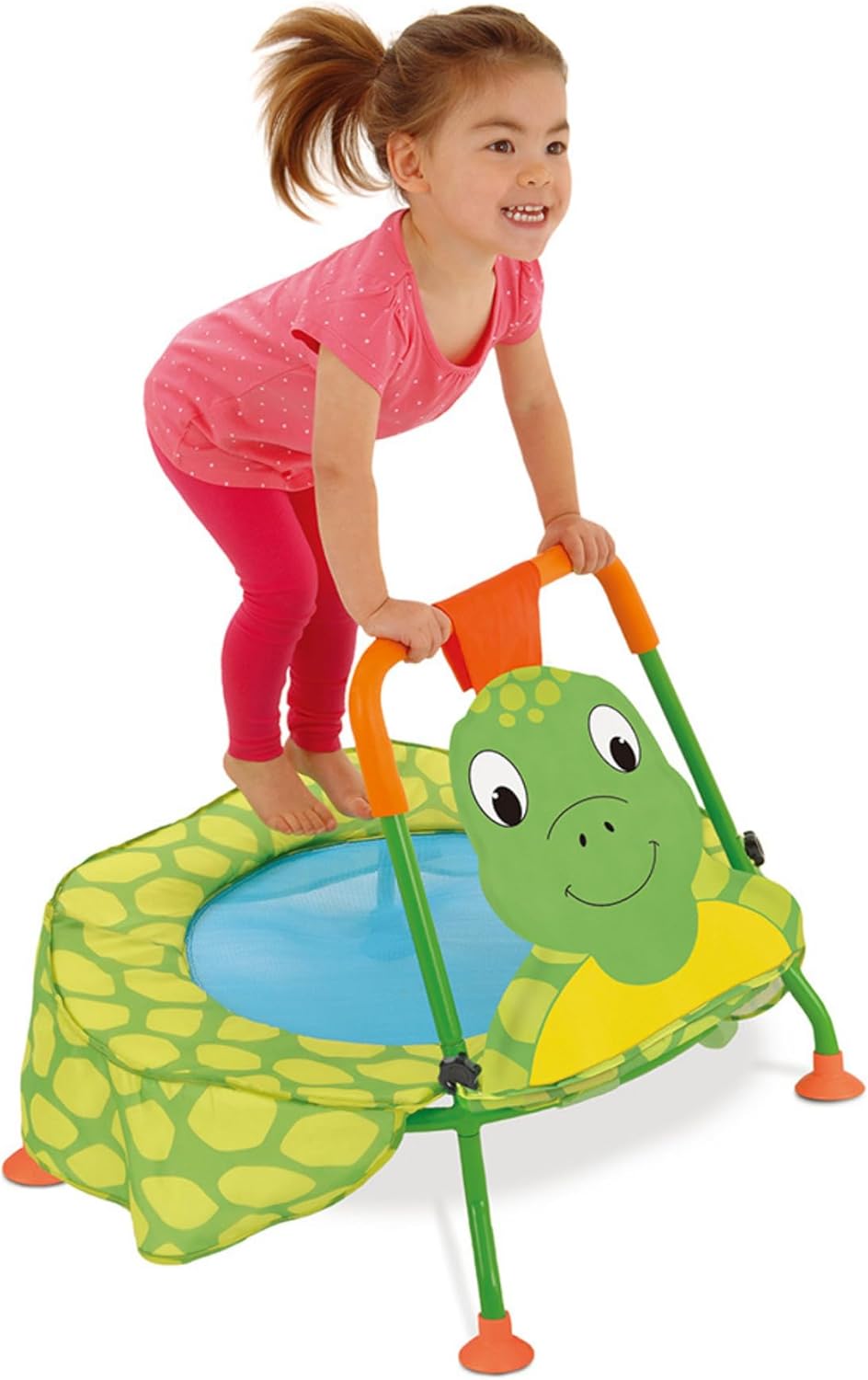 Galt Nursery Trampoline - Turtle Toddlers Trampoline Encourages Childrens Active Play - Indoor and Outdoor Mini Kids Trampoline - Durable Frame, Easy Storage and Non-Slip Feet - Ages 12 Months Plus-2