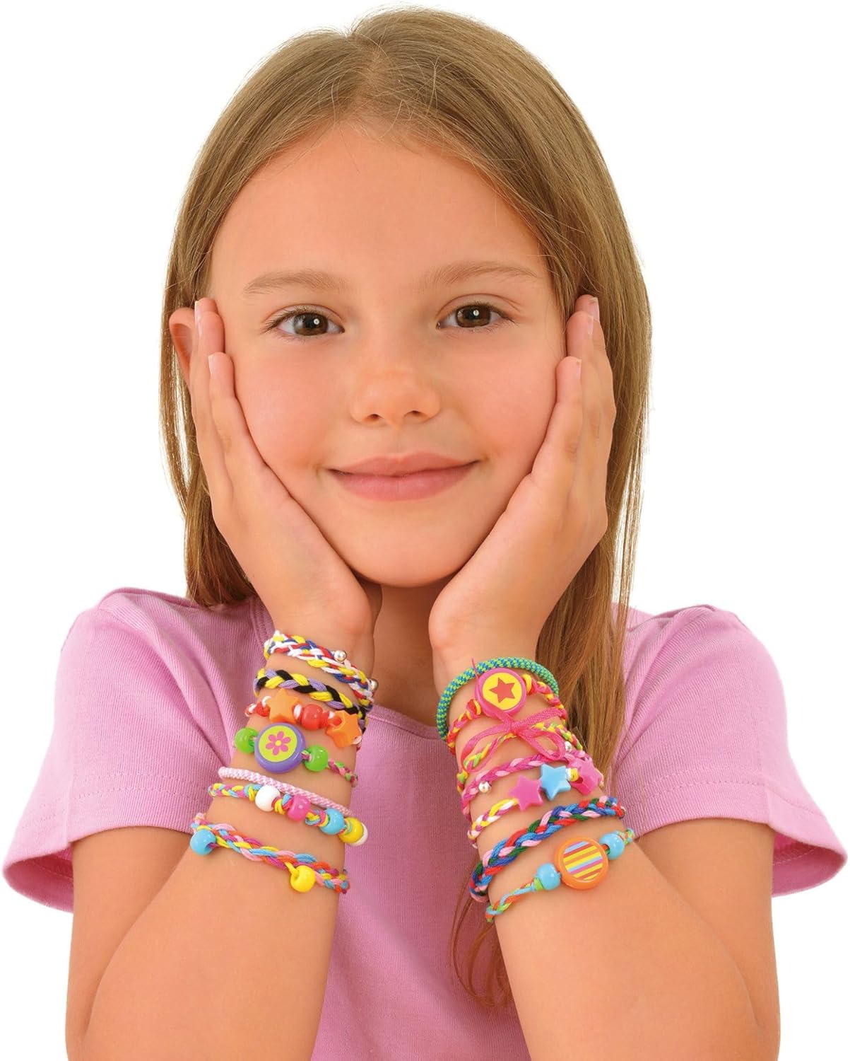 Galt Friendship Bracelets - Jewellery Making Craft Kit for Kids and Activity Pack for Girls and Boys - Colourful Threads, Beads, Stickers and Ribbon - Childrens Birthday Party Gift - Ages 7 Years Plus-2