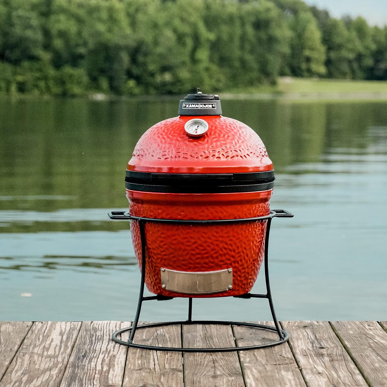 Kamado Joe KJ13RH Joe Jr Charcoal Grill, Blaze Red-6