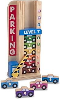 Melissa & Doug Stack and Count Parking Garage Developmental Toy Motor Skills 3+ Gift for Boy or Girl