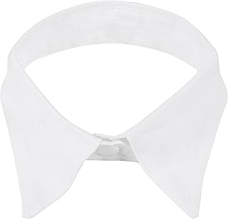 TRIXES Fashion White Detachable Round Collar Choker - False Collar for Women Girls Outfits - Fancy Dress Accessory - One Size